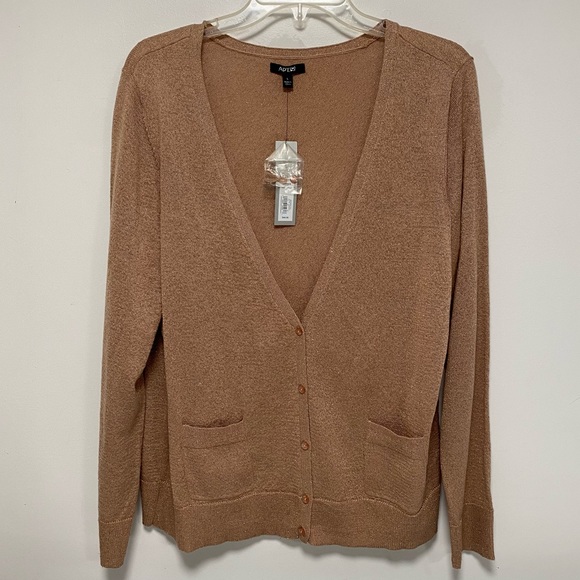Metallic cardigan with pockets - Picture 1 of 10